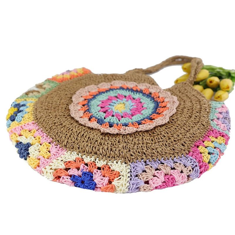 Bolsa Palha Flor de Verão - Loja Morela