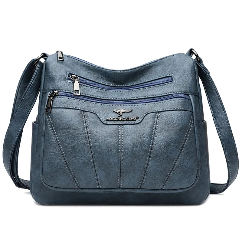 Bolsa Crossbody Morela Azul Esverdeado - Loja Morela