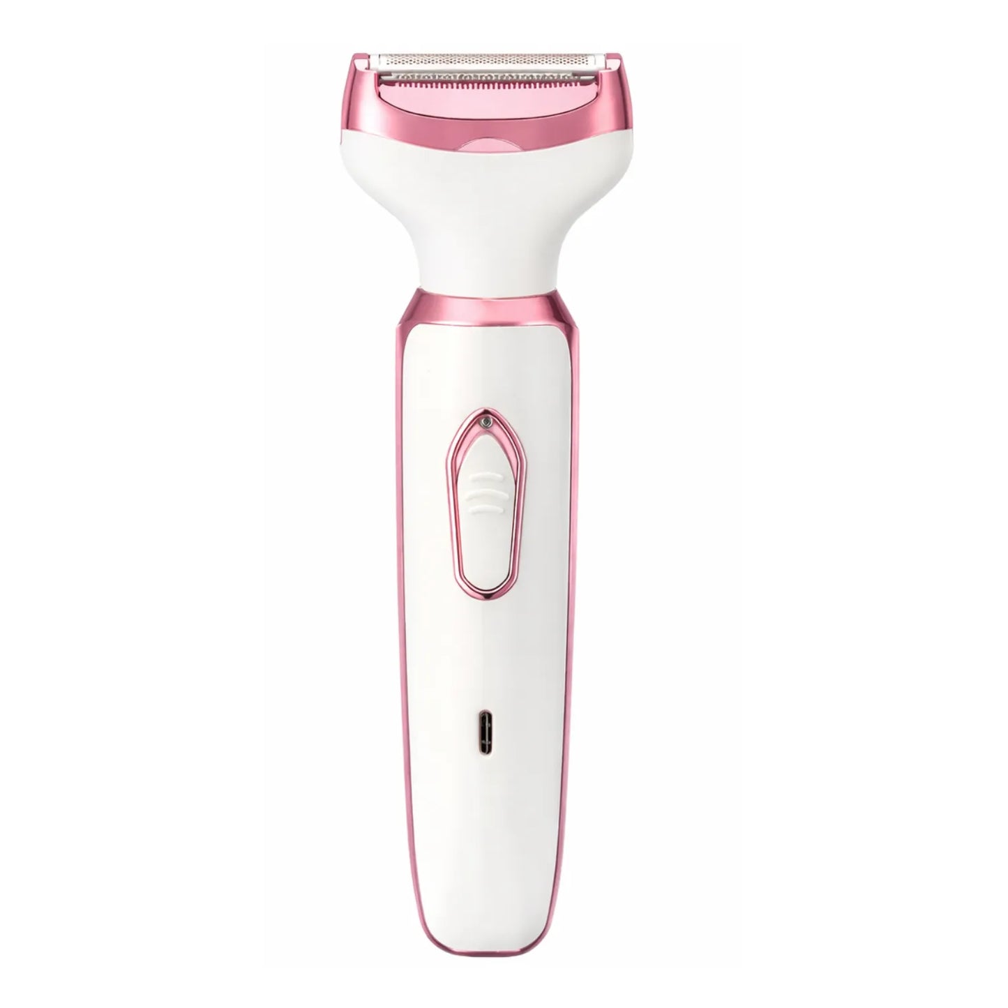 Depilador elétrico feminino branco e rose gold com design ergonômico para cuidados pessoais Loja Morela