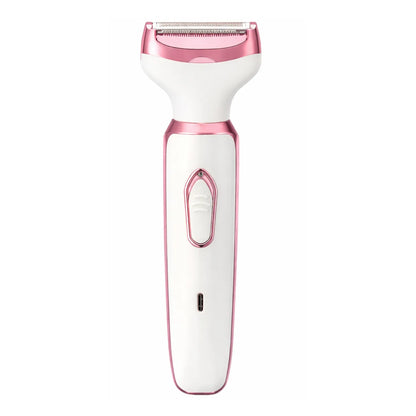Depilador elétrico feminino branco e rose gold com design ergonômico para cuidados pessoais Loja Morela