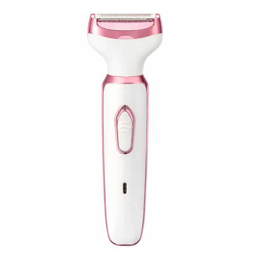 Depilador elétrico feminino branco e rose gold com design ergonômico para cuidados pessoais Loja Morela