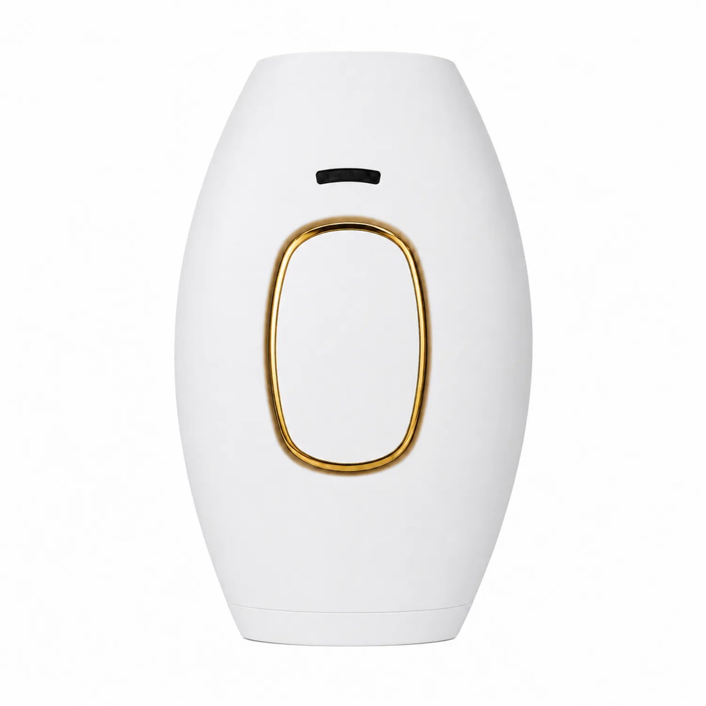Depilador de luz pulsada IPL branco com detalhes dourados para remoção de pelos Loja Morela