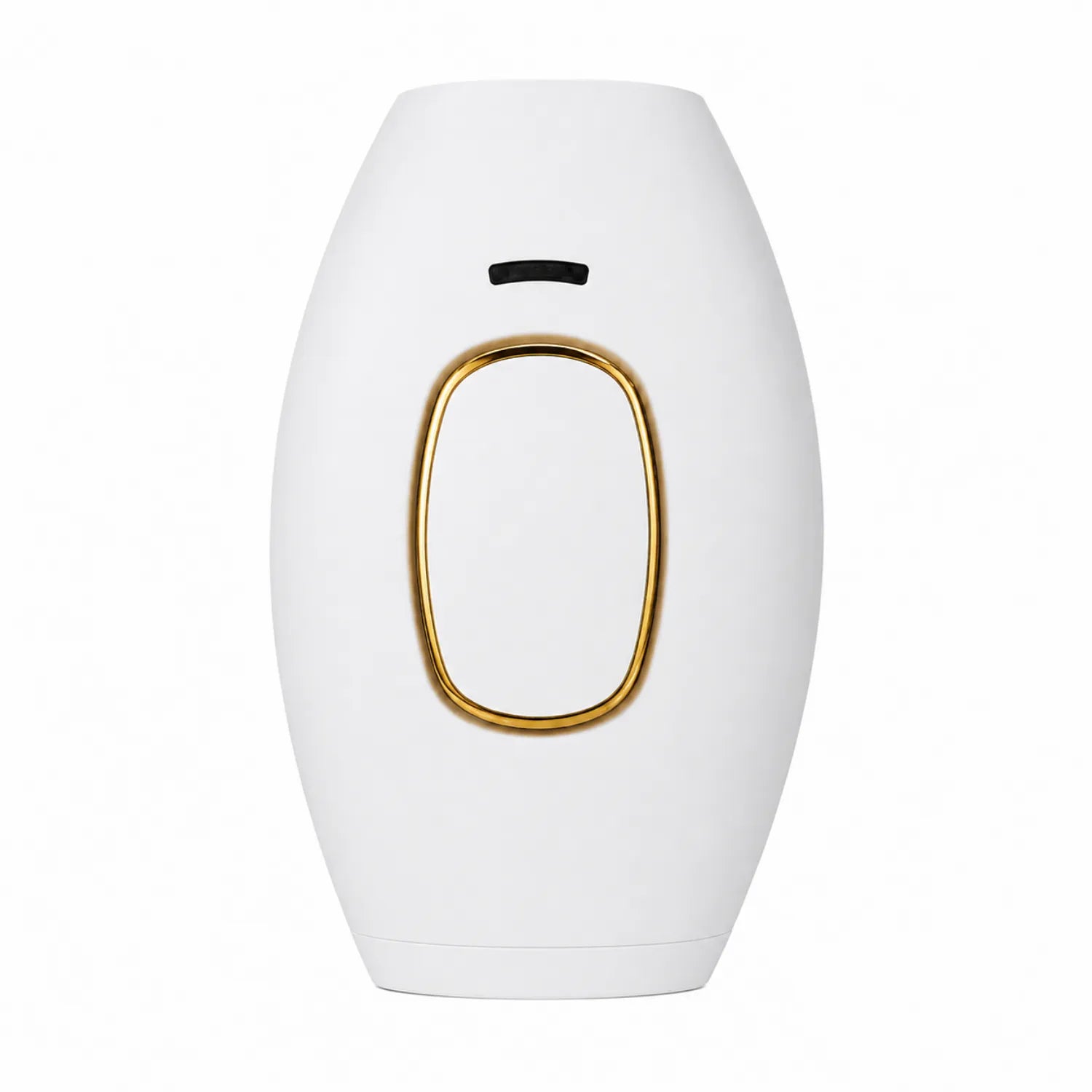 Depilador de luz pulsada IPL branco com detalhes dourados para remoção de pelos Loja Morela