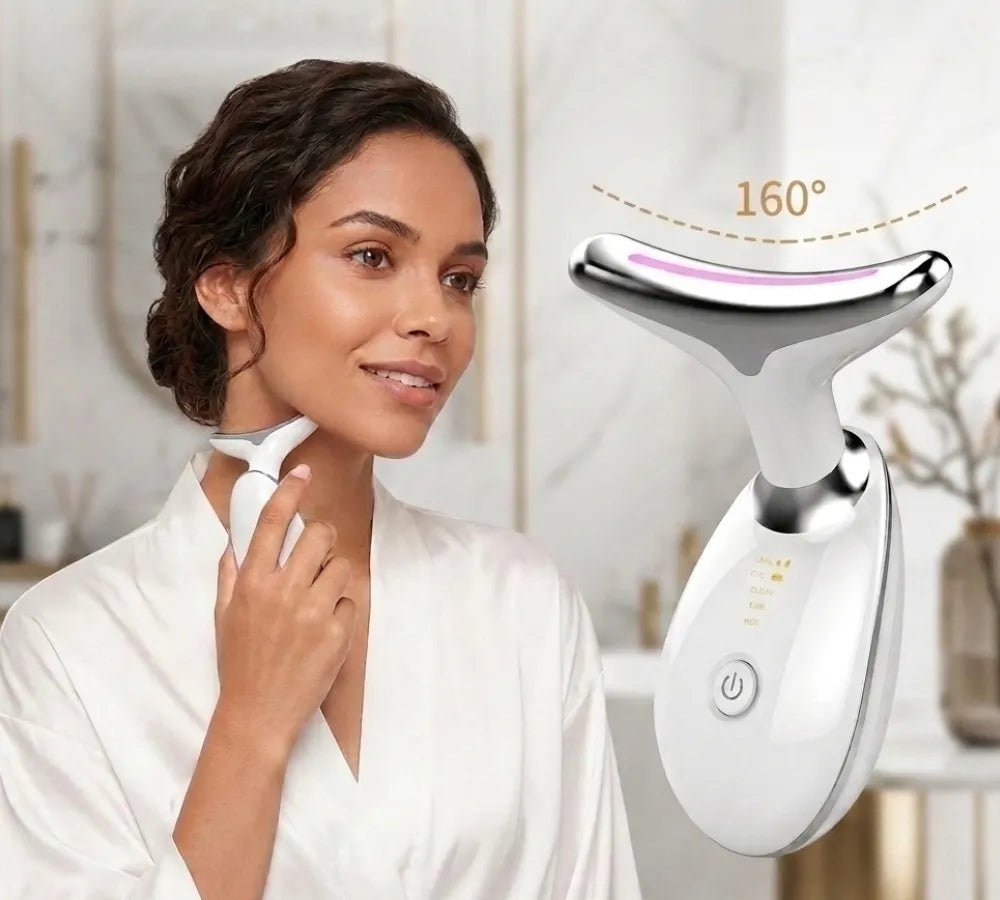 Ilustração da curvatura ergonômica de 160 graus adaptando-se perfeitamente ao contorno do pescoço Loja Morela