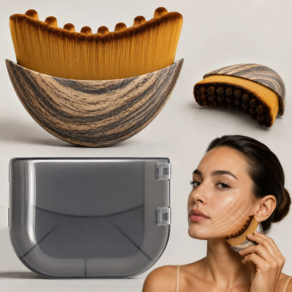 Escova massageadora facial compacta acompanhada de seu estojo de armazenamento portátil Loja Morela