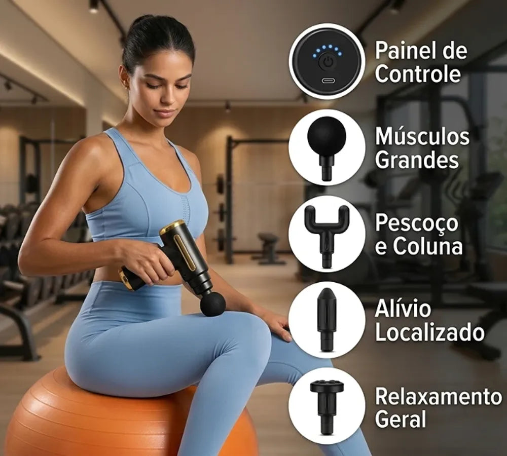 Infográfico explicativo sobre o uso de ponteiras para coluna, pescoço e grandes grupos musculares Loja Morela