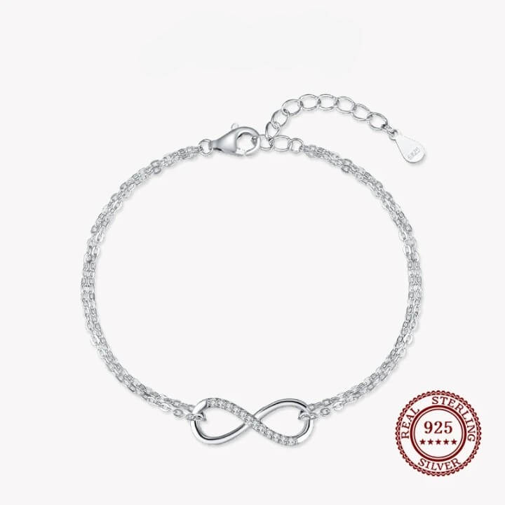 Pulseira Infinito Amor Prata 925 - Loja Morela